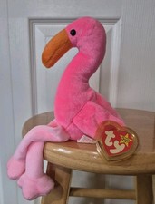TY Beanie Baby - PINKY the Pink Flamingo - MWMTs Vintage 1995
