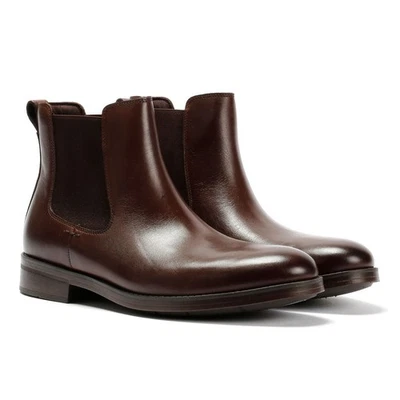 Botas Chelsea Cole Haan Newmark Grand de cuero castaño para hombre - Imagen 1 de 4