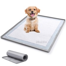 ondware Dog Pee Pad Holder, Silicone Potty Tray for Dogs, 28 x 22 in, Gray ...