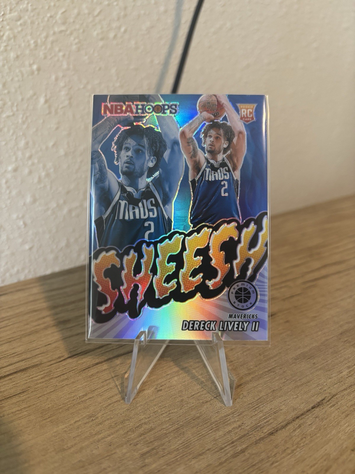 2023-24 Panini Nba Hoops Premium Stock Sheesh Dereck Lively #13 Silver Prizm RC
