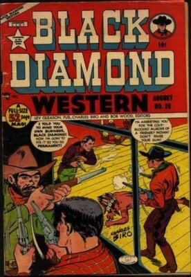 BLACK DIAMOND WESTERN FULL RUN LEV GLEASON VINTAGE GOLDEN AGE COMICS ON DVD ROM