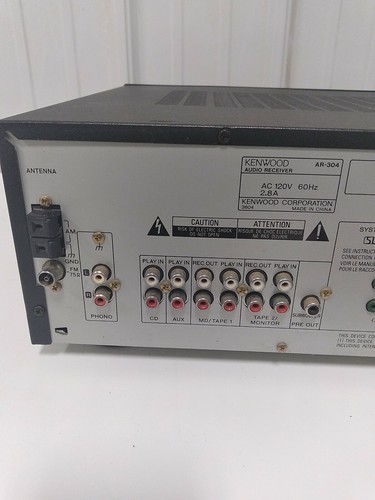 Kenwood AR-304 Stereo Audio Receiver 200W Amplifier **READ DESCRIPTION** - Picture 7 of 8