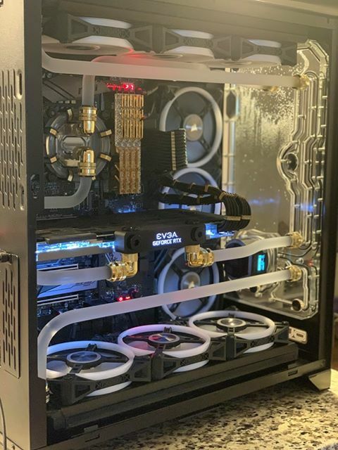 011 Dynamic XL Front Panel Reservoir Water Distro Water