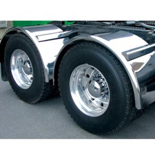 Pair 80 X 24 Stainless Steel Truck Full Fenders Polished Heavy Duty Pair 80 X 24 Stainless Steel Truck Full Fenders Polished Heavy Duty