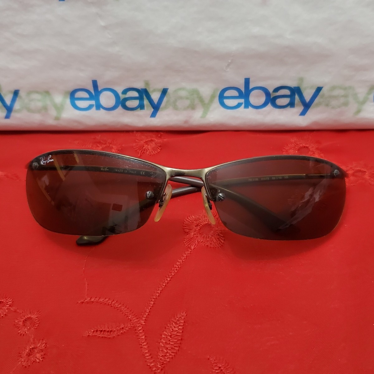 ✅️⭐️ Ray-Ban RB3186 014/73 Sleek Brown 63□15 125 Unisex Wrap