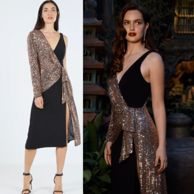 NWT BCBG MAXAZRIA LESLIE TWO-TONE ASYMMETRICAL DRESS BLACK ROSE GOLD Size S NWT BCBG MAXAZRIA LESLIE TWO-TONE ASYMMETRICAL DRESS BLACK ROSE GOLD Size S