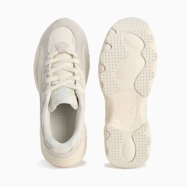 国内配送 PUMA PULSAR LITE SHINMERY WARM WHITE/SILVER Puma Pulsar Lite (Warm White/ Vapor Grey/ White) - Style