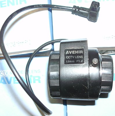 1/3'' Avenir direct drive Iris F1.2, 12 mm,  CS-Mount CCTV Lens Japan. New in Box