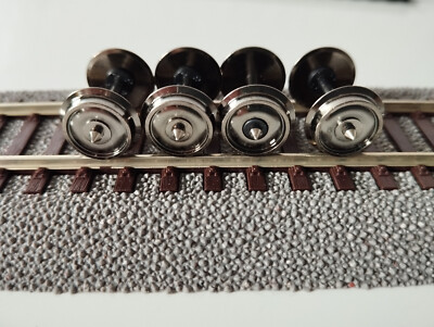 4x H0 DC-Radsatz spitz - 24,4x10,4 für Märklin (E700580) Hamo Trix, Piko, Lima