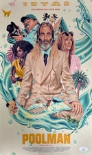 Chris Pine Signed 11x17 Poolman Movie Poster JSA AU73786