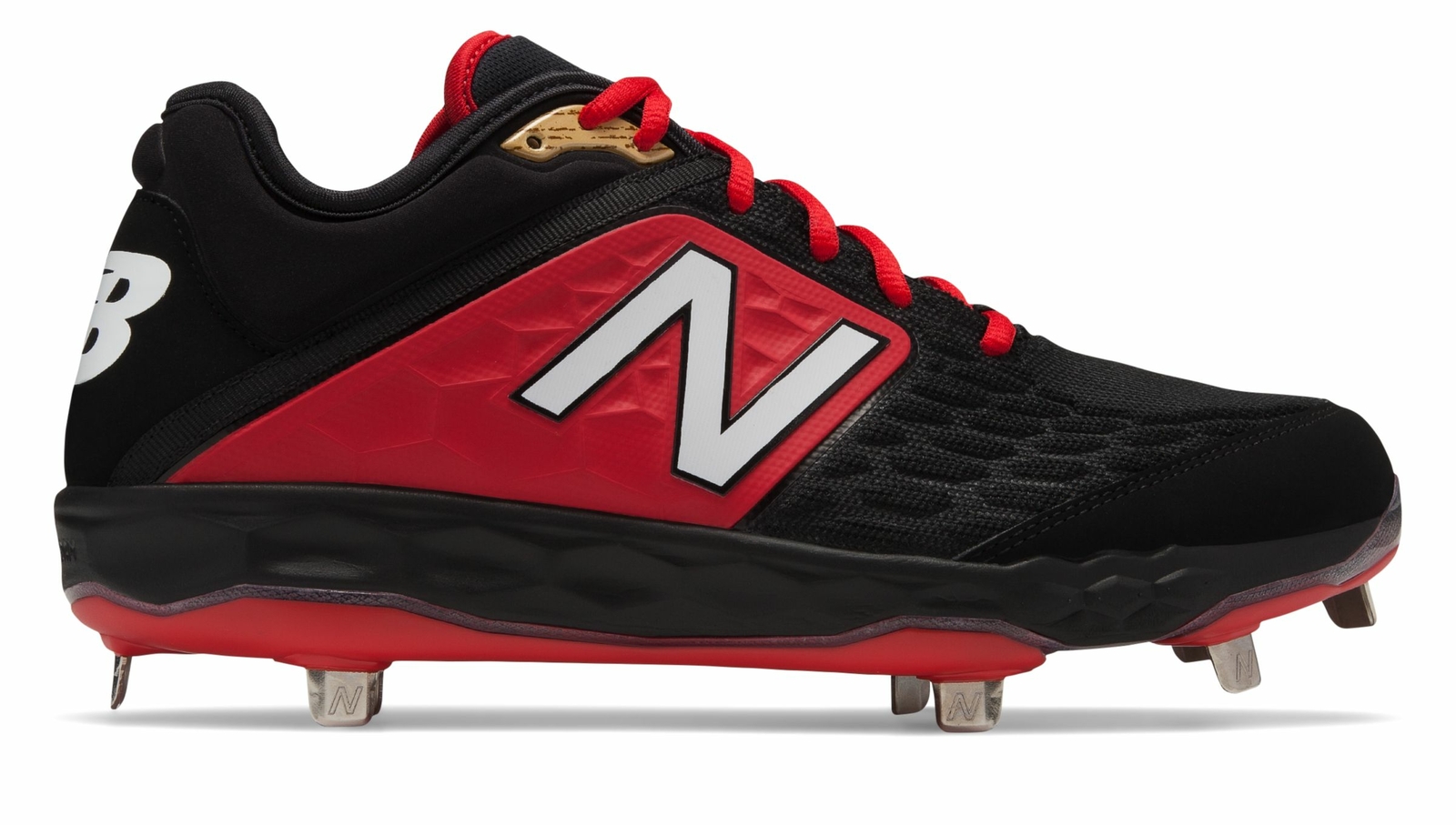 New Balance Low-Cut 3000v4 Metal Baseball Cleat Mens Shoes Black with Red |  eBay