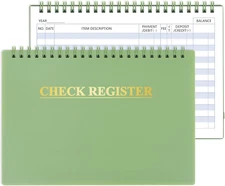 Checkbook Register, Check Registers for Personal Checkbook, Financial Ledger, Ch