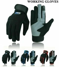 Safety Work Gloves Heavy duty Hand Protection Mechanic Gardening Builders Cut