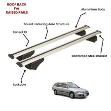 2 Pcs Silver Cross Bars For Nissan Primera Sw 1995-2002