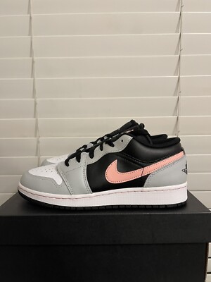 Nike Air Jordan Low Black Bleached Coral Pink Grey Fog 553560