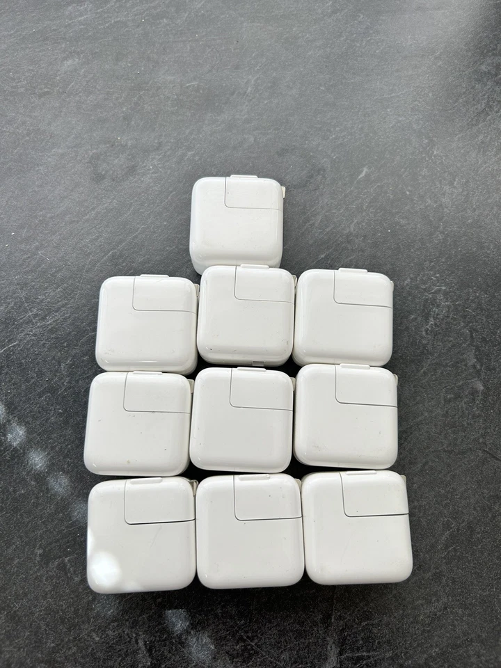 LOTE DE 10 Adaptador de Alimentação Carregador de Parede USB Apple 12W OEM para iPad iPhone A1401 - Imagem 3 de 4