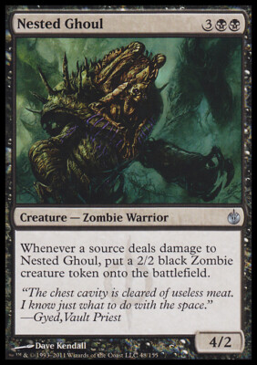 Magic the Gathering MTG Nested Ghoul (48) Mirrodin Besieged   NM