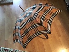 Vtg Authentic Unisex BURBERRYs Burberry Umbrella Parasol England Pre Ow G2U