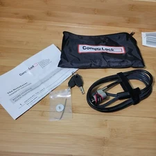 NEW Compu-Lock Laptop Computer Anti Theft ULTRA Security Cable Lock 2 Keys