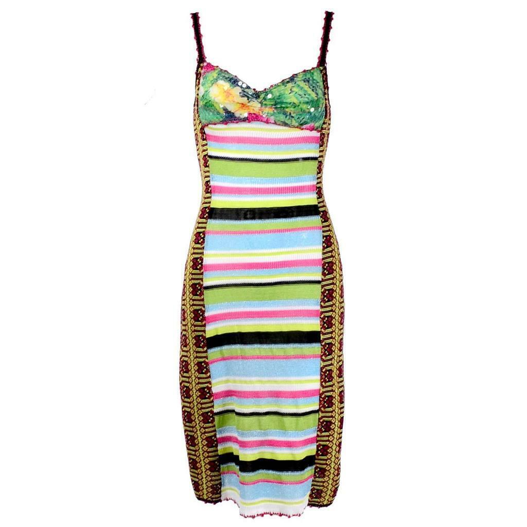BAZAR CHRISTIAN LACROIX ワンピース Christian Lacroix Bazar 1980's Bodycon Dress in Colorful