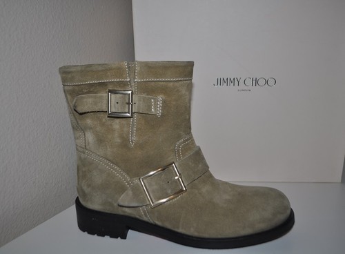 NIB Jimmy Choo YOUTH ANTELOPE Suede 