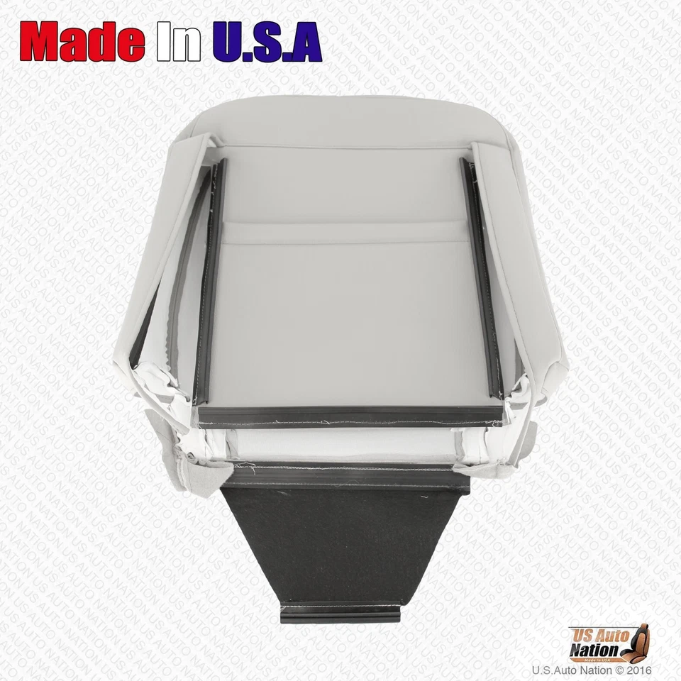 Ford Crown Victoria 2003 2004 2005 parte inferior del conductor y superior cubierta de asiento de cuero gris Foto 3 de 4