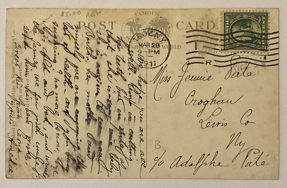 RPI Approach Looking Down Broadway, Troy NY, Posted 1911, Postcard | eBay