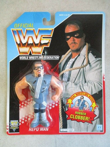 SEALED MOC VTG 1992 WWF REPO MAN ROBBER CLOBBER FI...