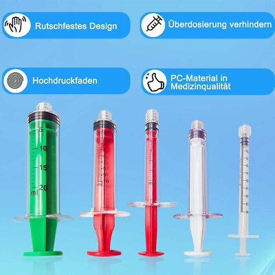 100 Stück-resistente Hochdruckschraubenspritze, medizinische PC -Sicherheit 1ml