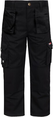TuffStuff Pro Work Junior Kinder Cargo Arbeitshose, Schwarz Alter 13 W28 L28