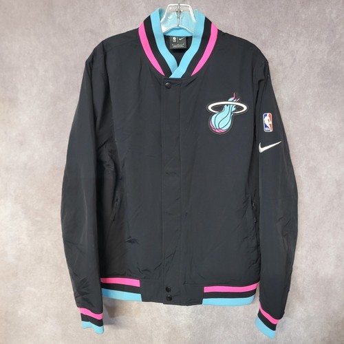 Veste d'échauffement Nike Miami Heat Vice Nights City Edition Courtside 2018 homme M