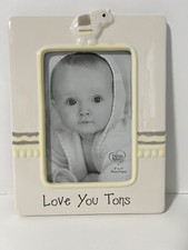 Precious Moments Baby Frame, Elephant Love You Tons 4x6 in. Ceramic New In Box