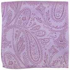 New men's polyester paisley lavender hankie pocket square formal wedding party