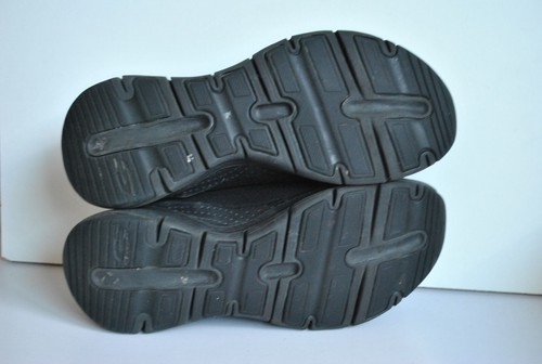 Black textile lace women chunky sole trainers size 4.5 (37.5) Skechers ArchFit - Picture 6 of 6