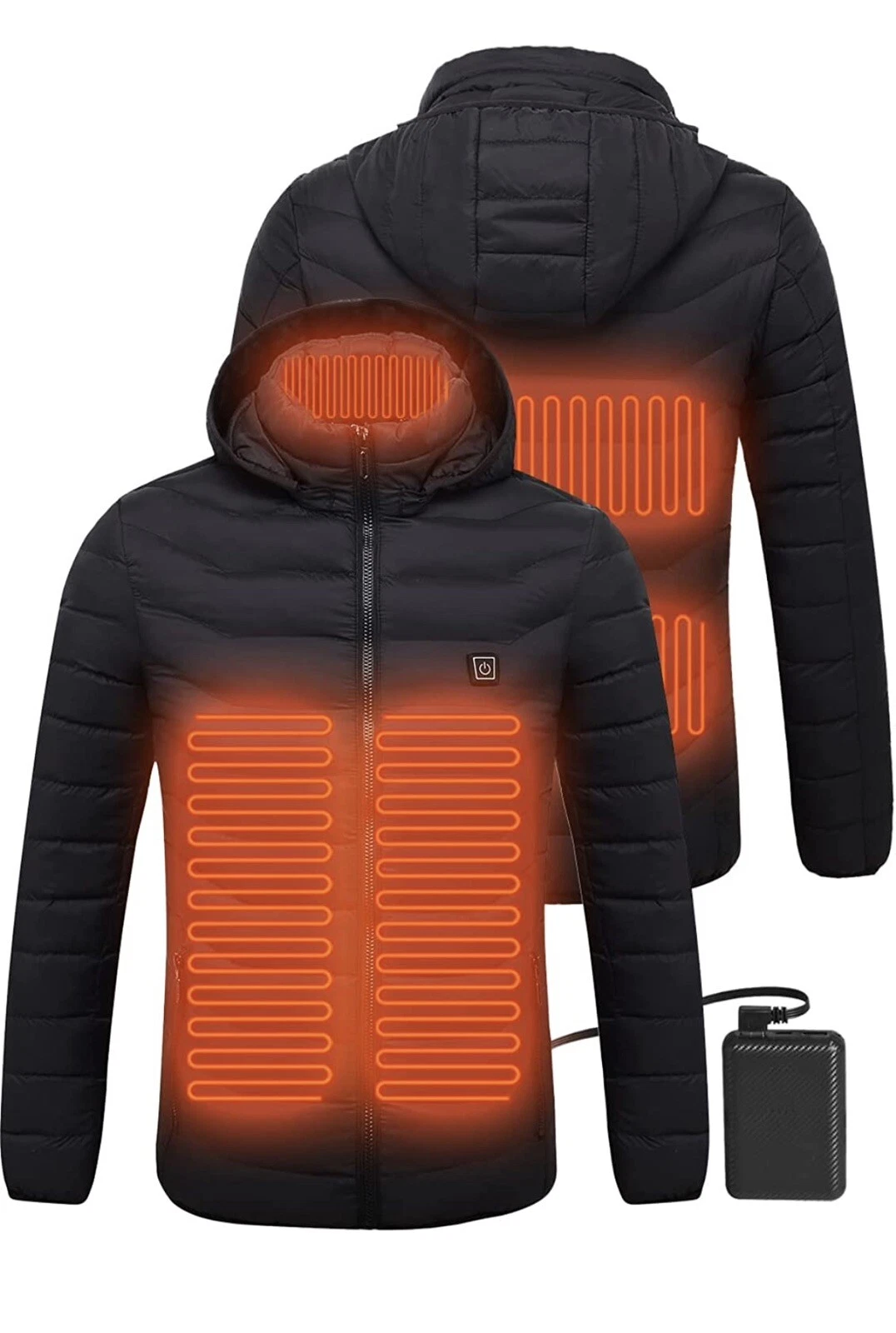 ANTARCTICA HEATED JACKET LIGHTWEIGHT FOR MEN/WOMEN BLACK SIZE LARGE