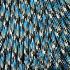550 Paracord Blue Camo 100 FT USA MADE & SELLER same day shipping