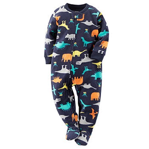 carters fleece dinosaur pajamas