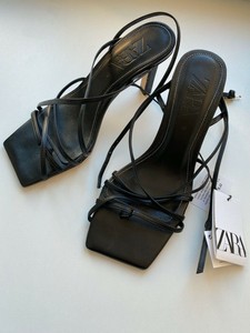 zara square toe heels