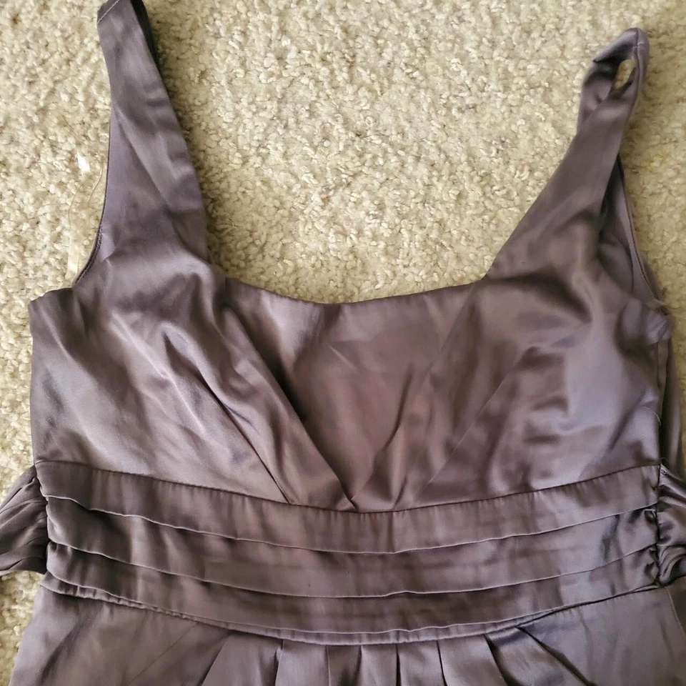 Wishes Wishes Wishes Vtg Grey Cocktail Babydoll Dress Size 7 Gently Used Y2K - Image 4 of 4