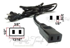 2-Pin AC Power Cord for Korg Concert Piano Gr...