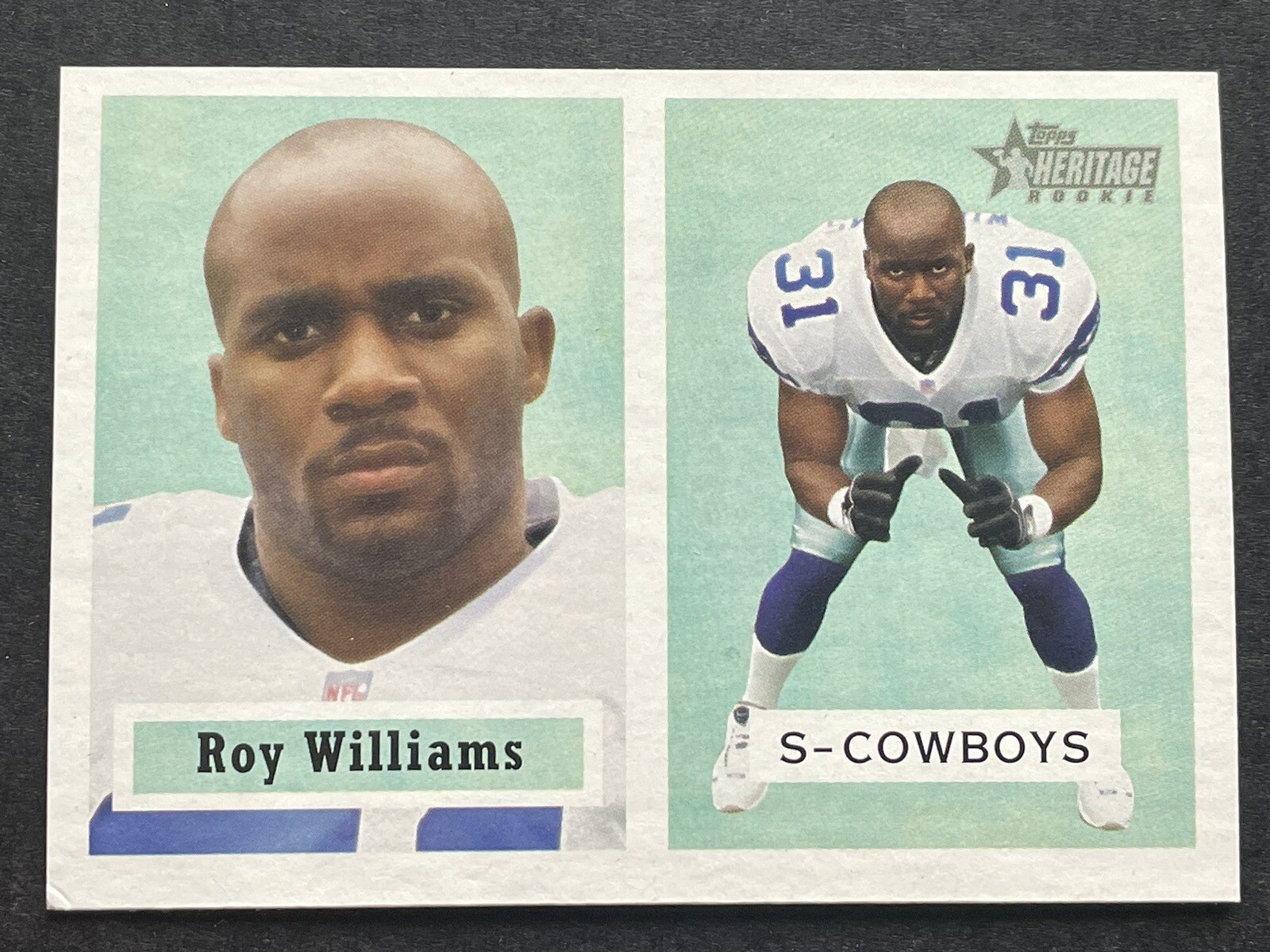 Roy Williams Topps Heritage #175 Black Back