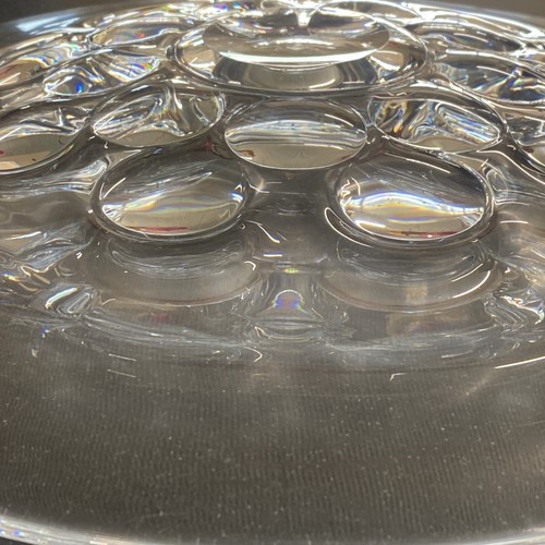 Mid Century Modern Orrefors Sven Palmqvist Design Art Glass Platter Sweden 16" - Picture 8 of 13