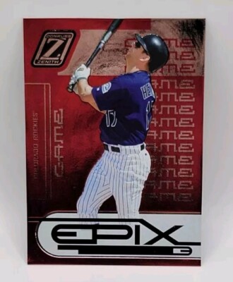 2005 Donruss Zenith Epix Green Play /150 Todd Helton #E-4 HOF