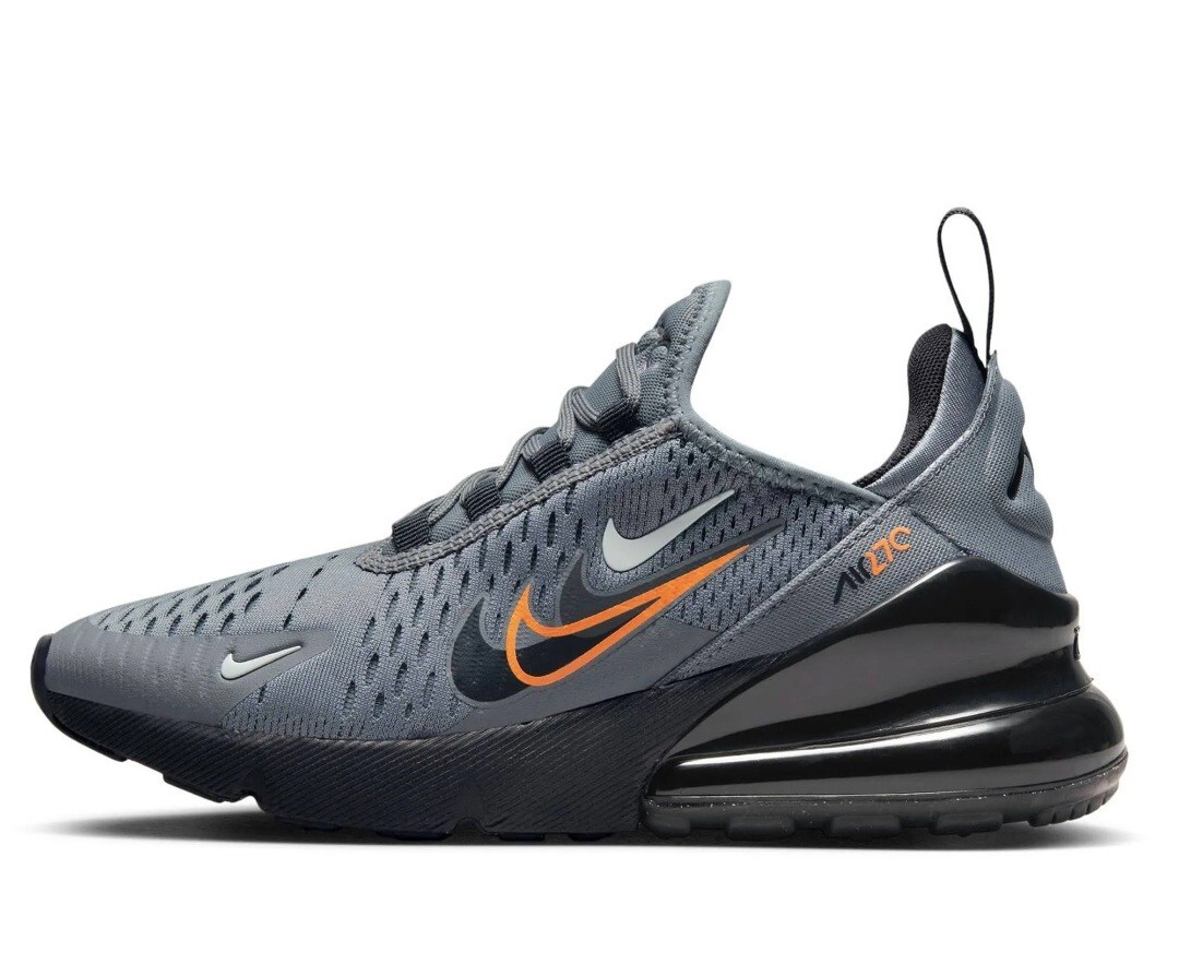 Nike Air Max 270 Casual Smoke Grey/Black/Bright Mandarin
