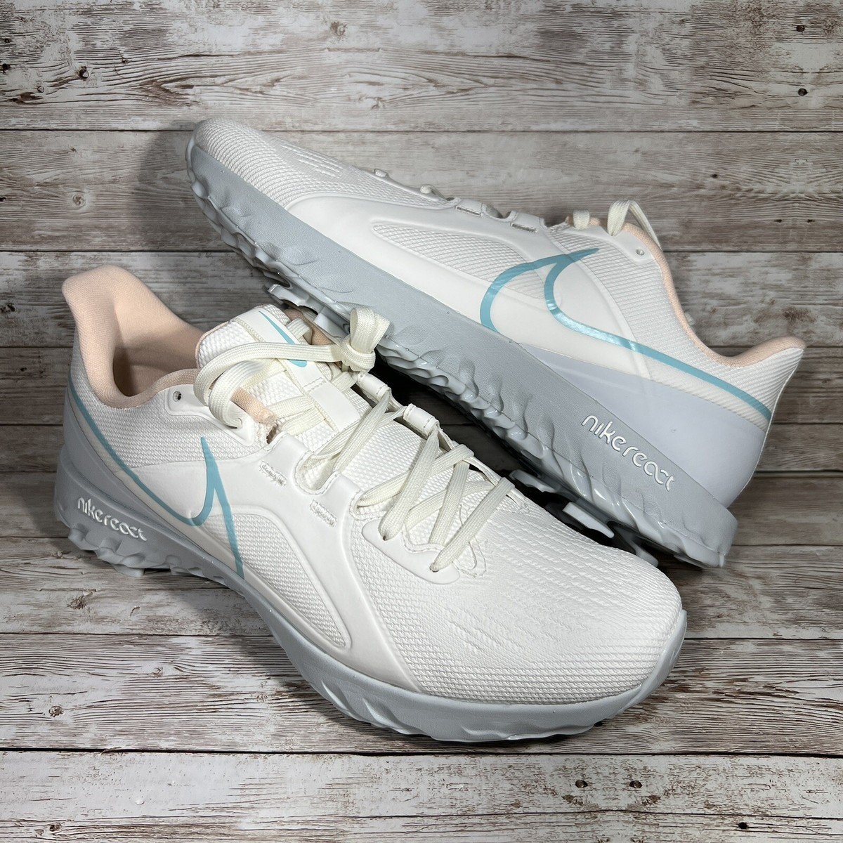 Nike React Infinity Pro Golf Mens Size 8 Sail/Light Dew Crimson CT6620-108 NEW Nike React Infinity Pro Golf CT6620-108 Sail-Light Dew  main image 3