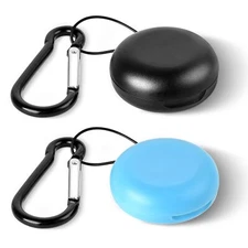 2 Pack Mini Portable Earplug Cases Ear Plug Holder for Business Trip