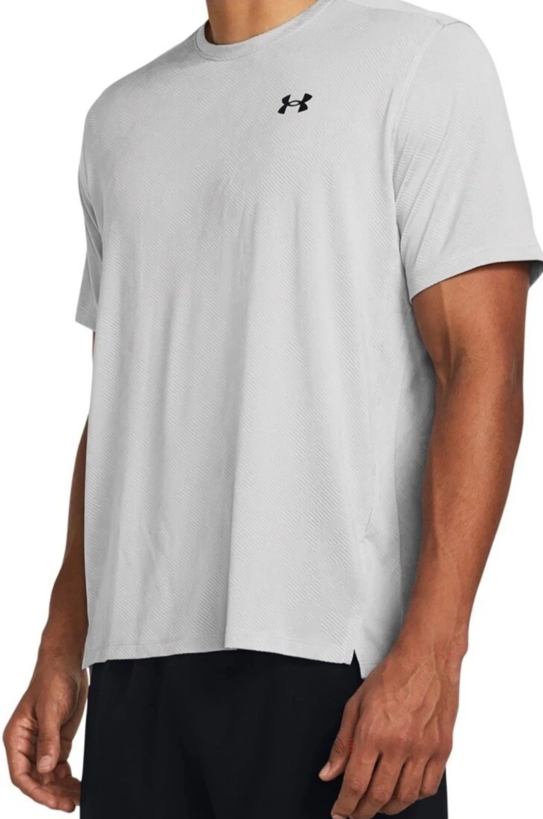 Under Armour Men T-Shirt UA Vent Geode 1382807-023 Distant Gray/Black Size XL