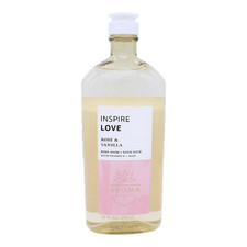 Bath and Body Works Inspire Love Rose  Vanilla Body Wash  Foam Bath 10 OZ 