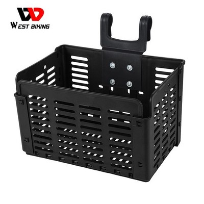 WEST BIKING Fahrradkorb Lenkerkorb Lenker Basket Abnehmbar Faltbar Tasche Black