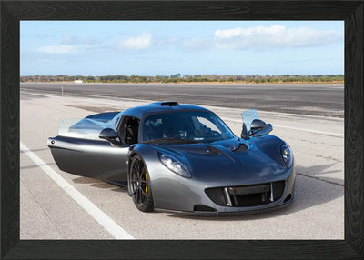 Hennessey Venom GT Gerahmtes Wandbild Poster Leinwanddruck Bild